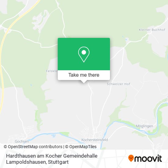 Hardthausen am Kocher Gemeindehalle Lampoldshausen map