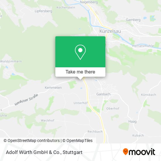 Adolf Würth GmbH & Co. map