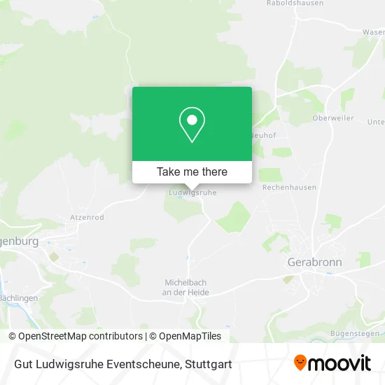 Карта Gut Ludwigsruhe Eventscheune