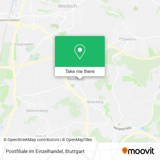 Карта Postfiliale im Einzelhandel