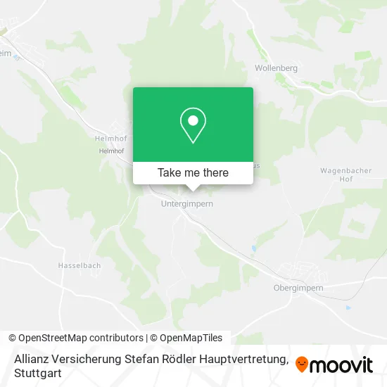 Карта Allianz Versicherung Stefan Rödler Hauptvertretung