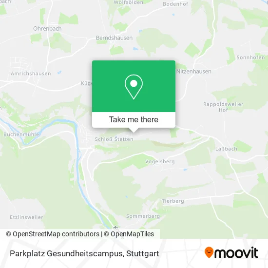 Карта Parkplatz Gesundheitscampus