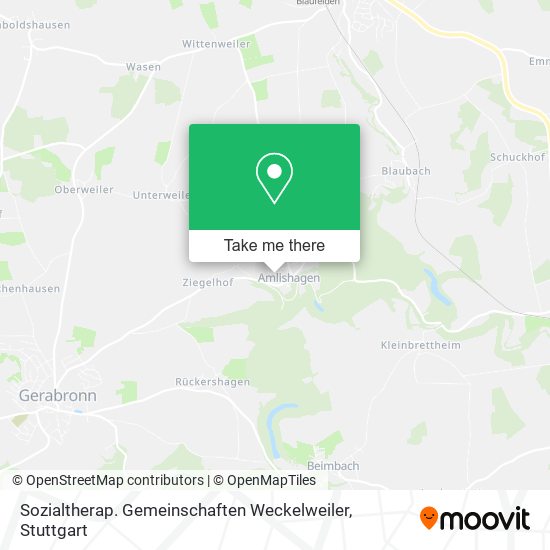 Sozialtherap. Gemeinschaften Weckelweiler map