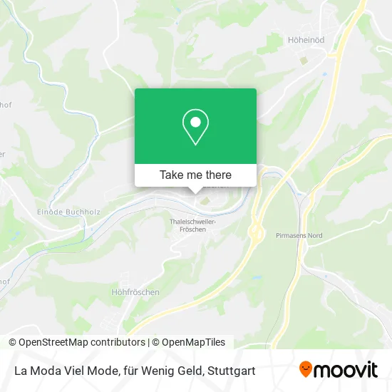 Карта La Moda Viel Mode, für Wenig Geld