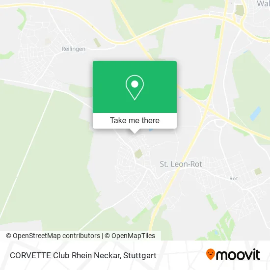 Карта CORVETTE Club Rhein Neckar