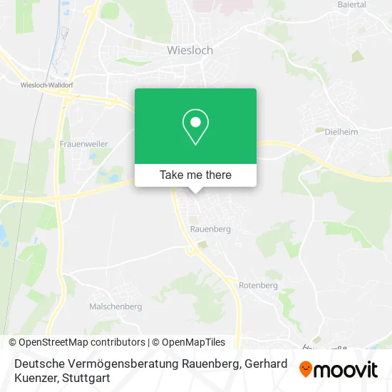 Карта Deutsche Vermögensberatung Rauenberg, Gerhard Kuenzer