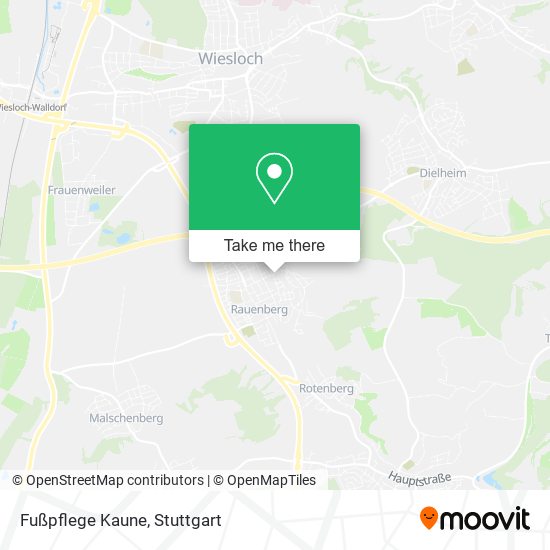 Карта Fußpflege Kaune