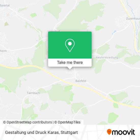 Gestaltung und Druck Karas map