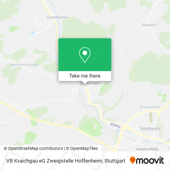 Карта VB Kraichgau eG Zweigstelle Hoffenheim