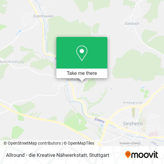 Allround - die Kreative Nähwerkstatt map