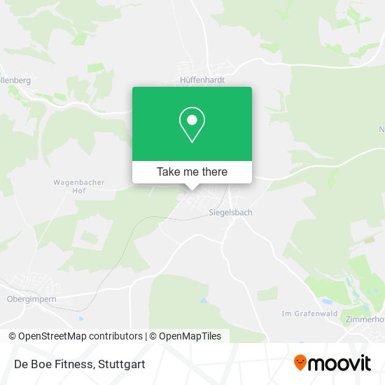 De Boe Fitness map