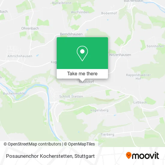 Карта Posaunenchor Kocherstetten