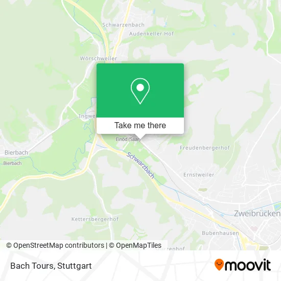 Карта Bach Tours