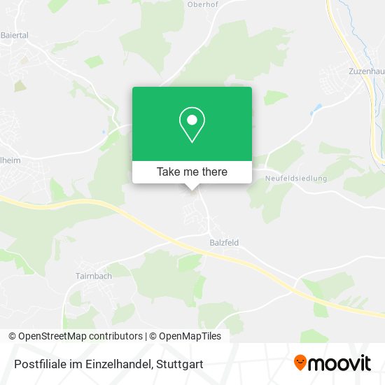 Postfiliale im Einzelhandel map