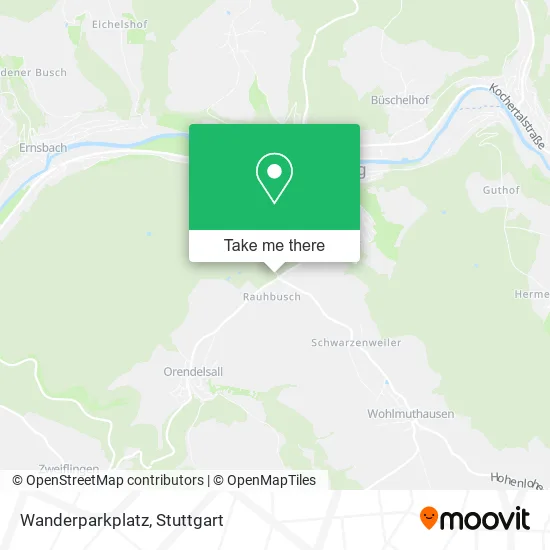 Карта Wanderparkplatz