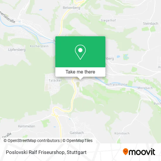 Карта Poslovski Ralf Friseurshop