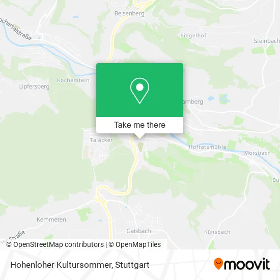 Карта Hohenloher Kultursommer