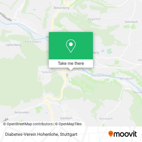 Diabetes-Verein Hohenlohe map