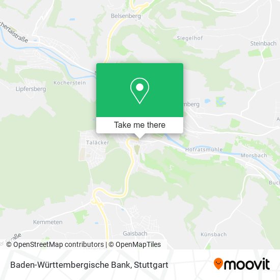 Baden-Württembergische Bank map