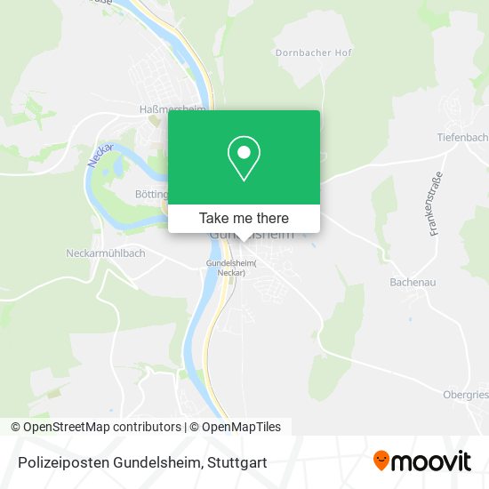 Polizeiposten Gundelsheim map