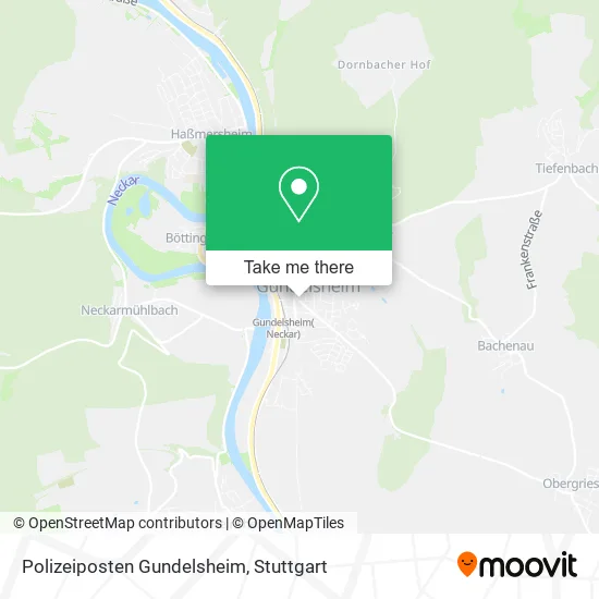 Карта Polizeiposten Gundelsheim