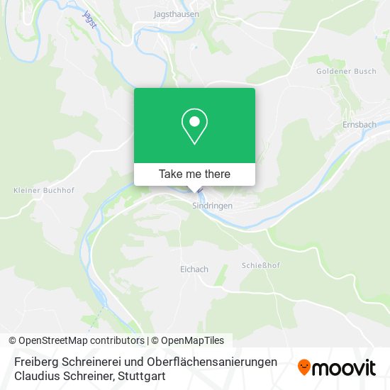 Freiberg Schreinerei und Oberflächensanierungen Claudius Schreiner map