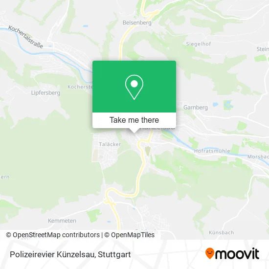 Карта Polizeirevier Künzelsau