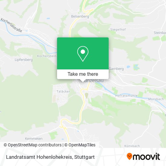 Landratsamt Hohenlohekreis map