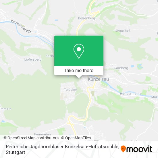Reiterliche Jagdhornbläser Künzelsau-Hofratsmühle map
