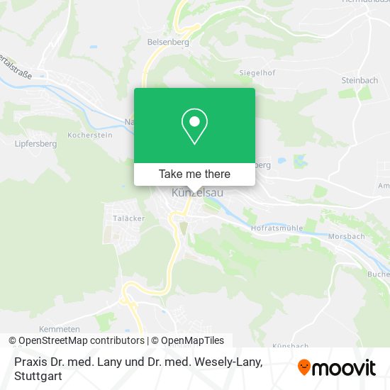 Praxis Dr. med. Lany und Dr. med. Wesely-Lany map