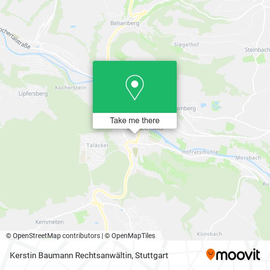 Карта Kerstin Baumann Rechtsanwältin