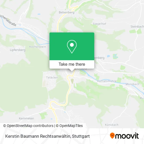 Карта Kerstin Baumann Rechtsanwältin