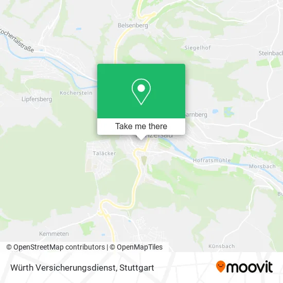 Карта Würth Versicherungsdienst