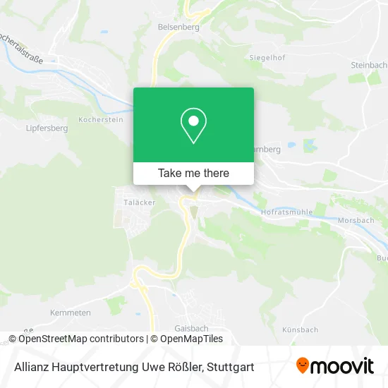 Карта Allianz Hauptvertretung Uwe Rößler