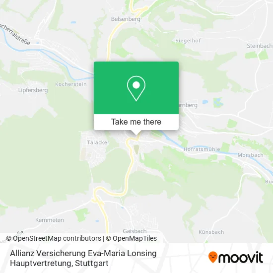 Карта Allianz Versicherung Eva-Maria Lonsing Hauptvertretung