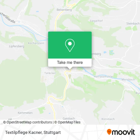 Карта Textilpflege Kacner