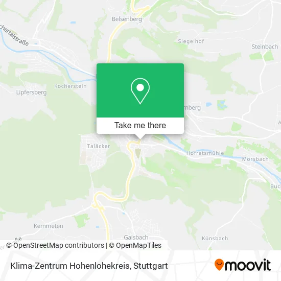 Карта Klima-Zentrum Hohenlohekreis