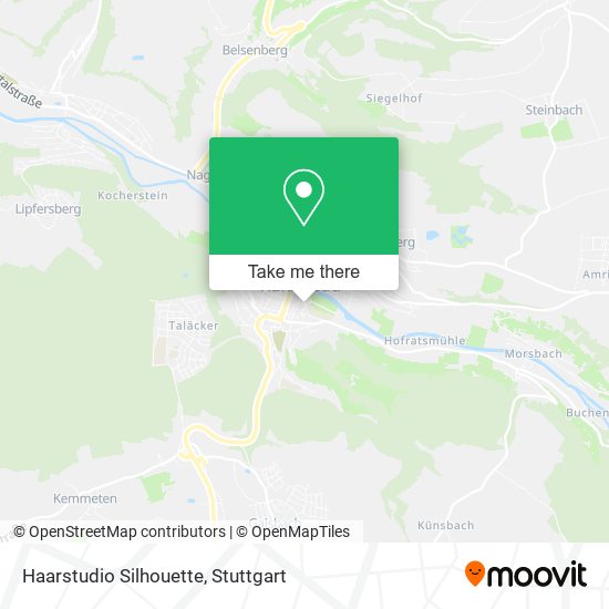 Haarstudio Silhouette map
