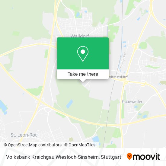 Volksbank Kraichgau Wiesloch-Sinsheim map