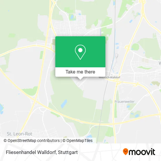 Карта Fliesenhandel Walldorf