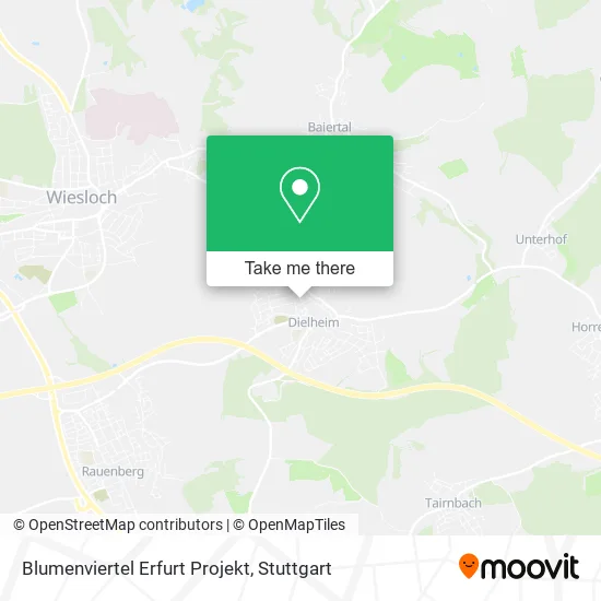 Карта Blumenviertel Erfurt Projekt
