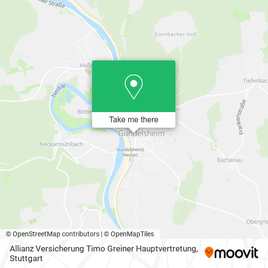 Карта Allianz Versicherung Timo Greiner Hauptvertretung