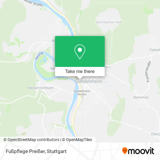 Карта Fußpflege Preißer