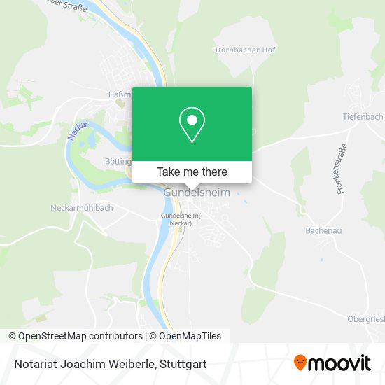 Notariat Joachim Weiberle map