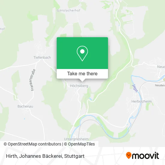 Карта Hirth, Johannes Bäckerei