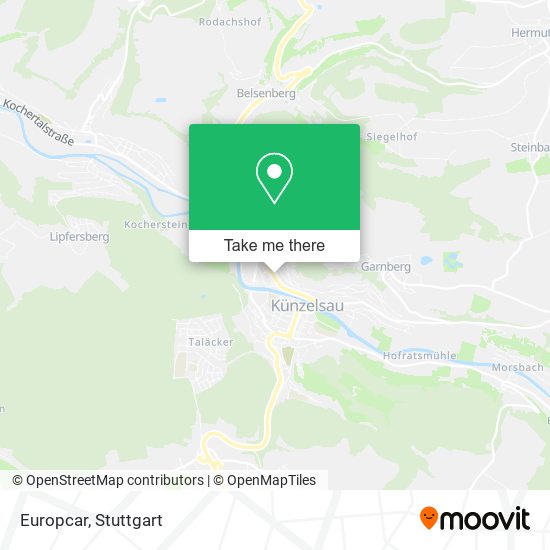 Europcar map