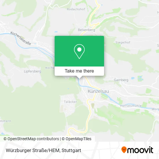 Карта Würzburger Straße/HEM