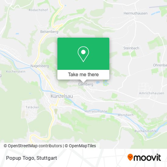 Popup Togo map