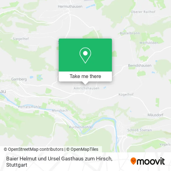 Карта Baier Helmut und Ursel Gasthaus zum Hirsch