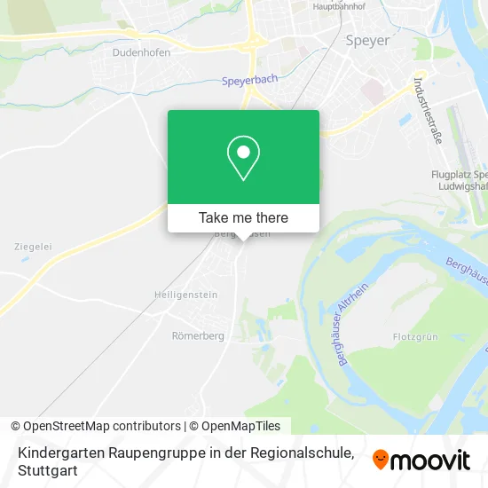 Карта Kindergarten Raupengruppe in der Regionalschule